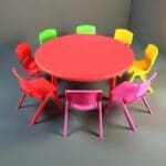 ROUND BIG SIZE 110CM 50CM SHAPE PRESCHOOL TABLE