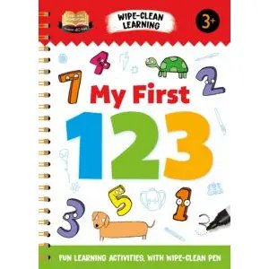 MY FIRST 123 WIPE AND CLEAN SPIRAL BOOK - Smart Kidz Palace Ecommerce
