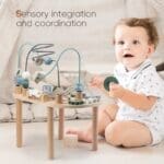 WOODEN ACTIVITY TABLE FOR TODDLERS