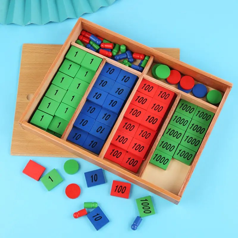1346-2.Jpg Addition With Stamp Game-Montessori Mathematics - Image 1