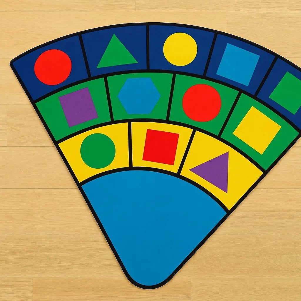 Primary Learning Mat CLASSROOM MONTESSORI LEARNING MAT FOR PRESCHOOLS AND HOMES (TRIANGLE ...