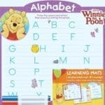 Disney Winnie the Pooh Learning Mats (Alphabet Numbers Shapes)