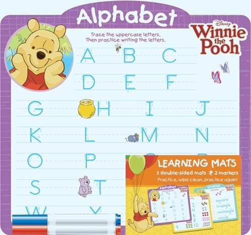 661.Jpg Disney Winnie The Pooh Learning Mats (Alphabet Numbers Shapes) - Image 1