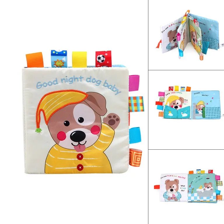 672.Jpg Fabric Book Goodnight Dog Baby - Image 1