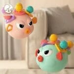 CARTOON PUFFER FISH HAND CATCH BALL