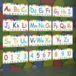 ABC AND 123 WALL STICKERS 12PCS PACK