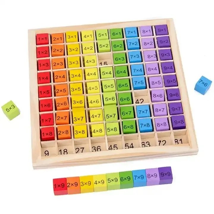 941.Jpg Multiplication Wooden Cubes - Image 1