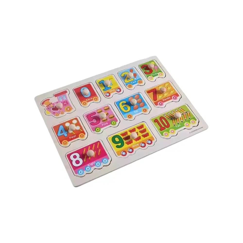 976.Jpg Wooden Knob Counting Train - Image 1