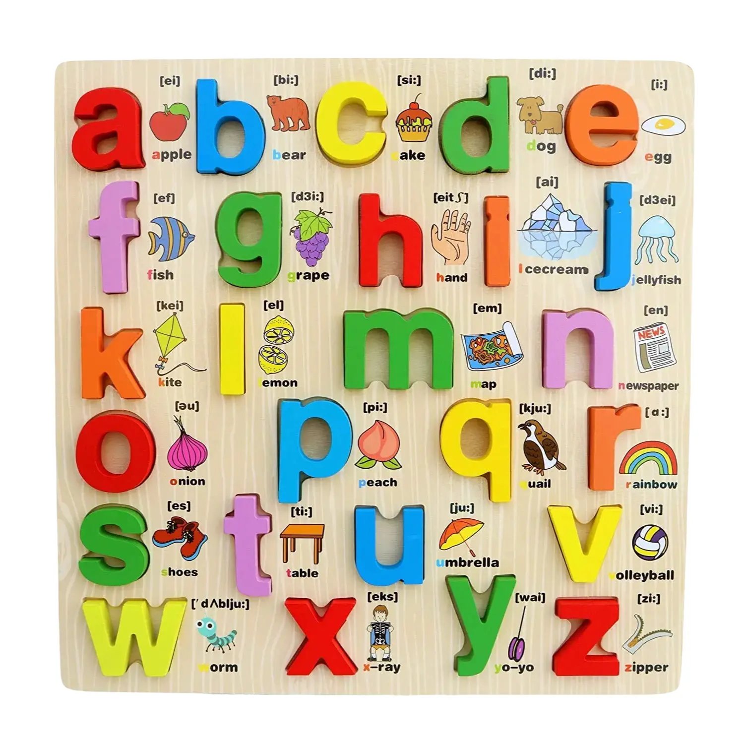 978.Jpg Wooden Lower Case Phonics Abc Puzzle - Image 1