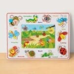WOODEN PUZZLE INSECTS JIGSAW