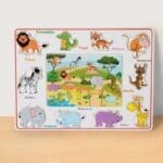 WOODEN PUZZLE WILD ANIMALS JIGSAW