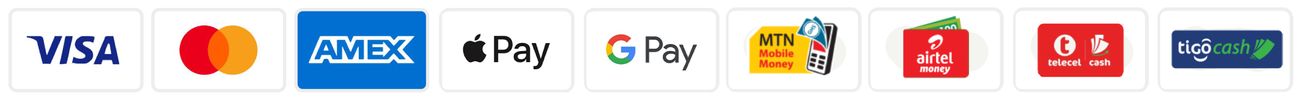 Product Payment Logos