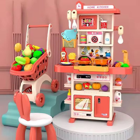 1387.Jpg Kids Pretend And Play Home Kitchen Set - Image 1