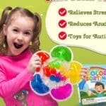 Basic Color Sorting Toys Sensory Toys, Fine Motor Skills Game for Toddlers, Color Matching Toy Preschool Learning Activities