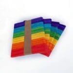 DIY 50 Pcs Candle Colored Wooden Sticks for Kids Craft