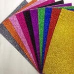 50 pcs Glitter Cardstock A4 Size for Art and Crafts 10 colors blend