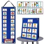 Kids Visual Schedule Calendar Chart 2 in 1 Daily Chore Routine Chart Schedule Plan Learning Board