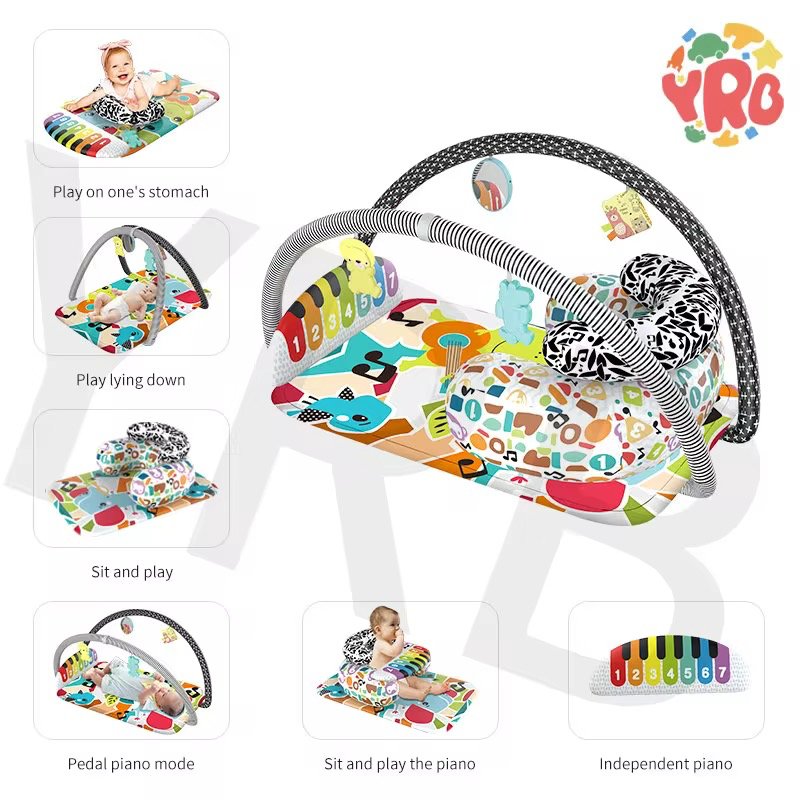 7-in-1 Multifunctional Baby Musical Piano  Activity Gym