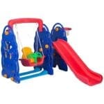 BIG TODDLER PLASTIC SLIDE, SWING, BASKETBALL HOOP size: 160*70*108cm
