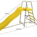 KIDS  PLAY SINGLE SLIDE, SIZE 234*127*140 CM.