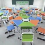 SIX-UNIT MONO DESKS SET