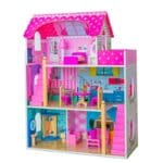 WOODEN STRAWBERRY PRINCESS DOLLHOUSE  FOR GIRLS