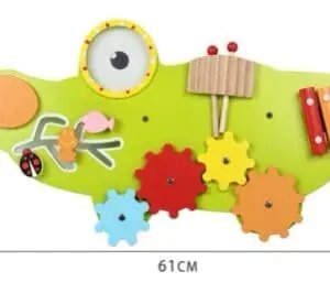 GREEN CROCODILE SENSORY WALL  ACTIVITY BOARD