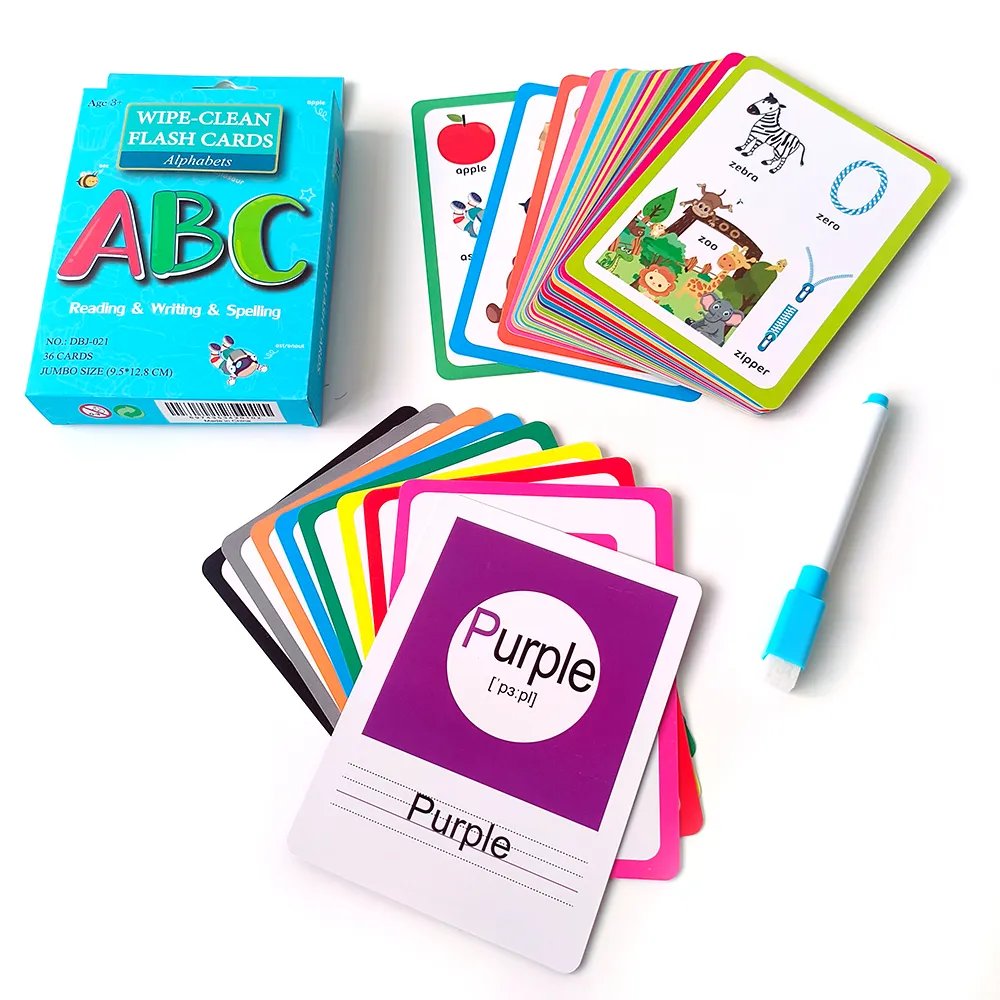 ABC WIPE AND CLEAN FLASH CARD
