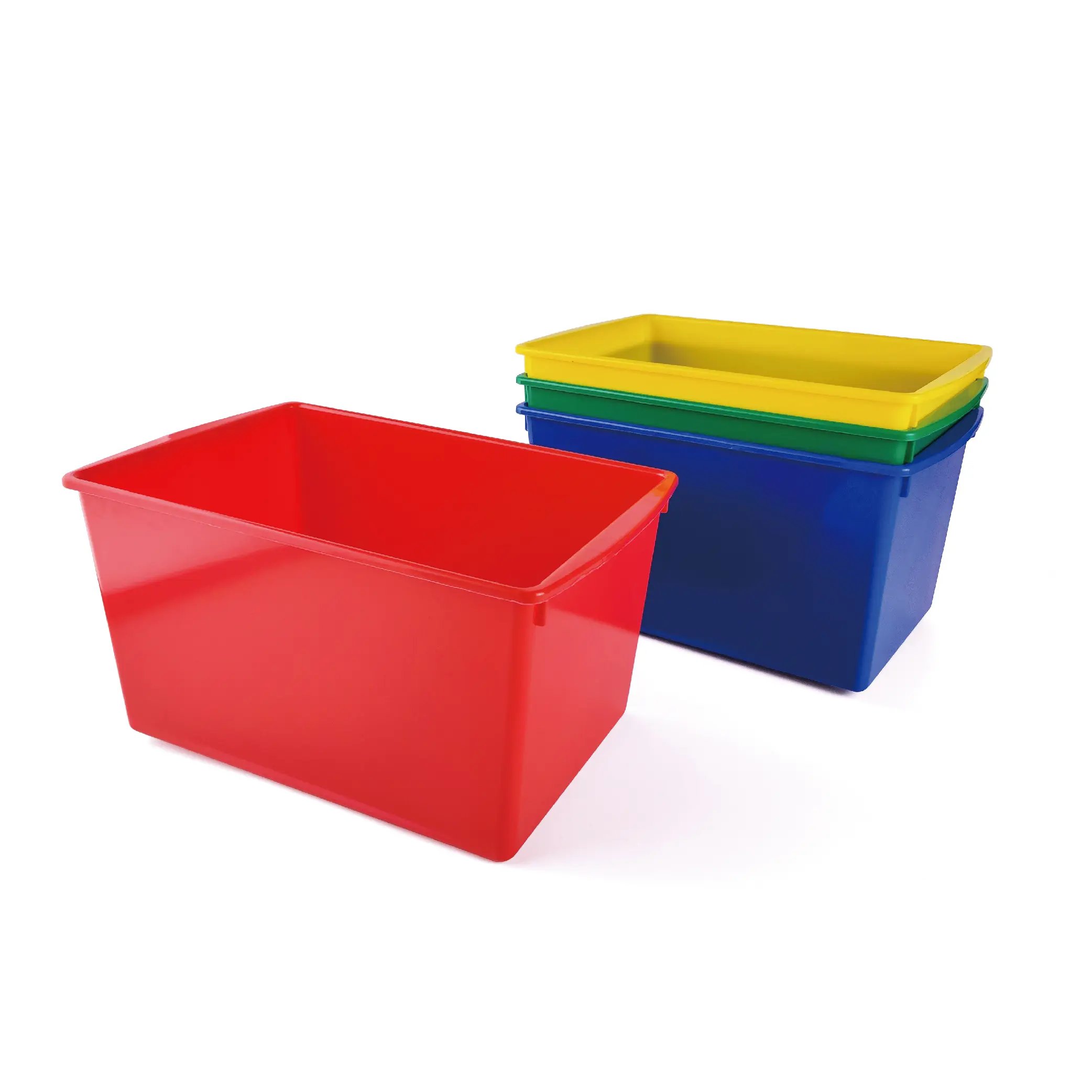 PLASTIC TOYS STORAGE CONTAINERS (4 PACK)