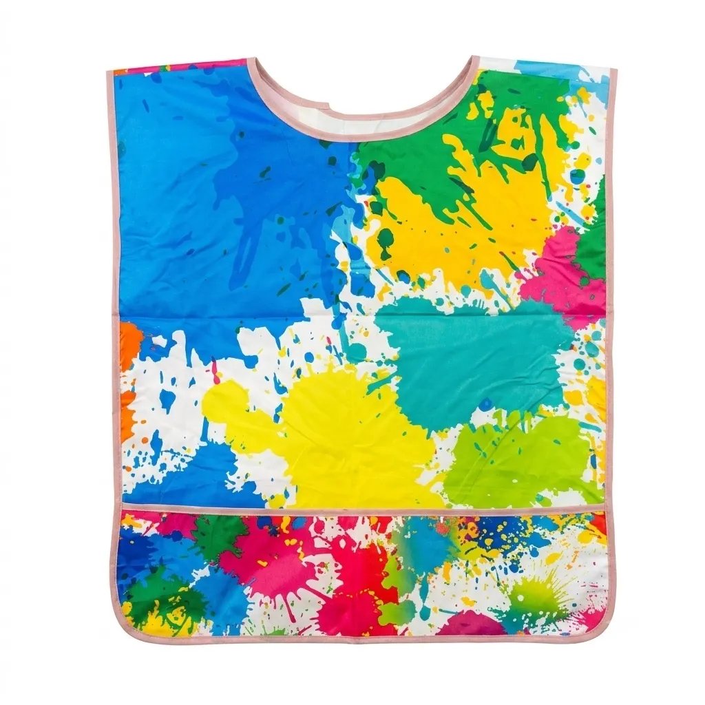 MULTI-COLORED DIY Kids’ Artwork Apron 8-Piece Set
