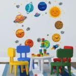 Classroom Wall Stickers Solar System size: 85*86cm
