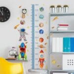 [SKP03371] Classroom Wall Stickers Height Astronaut Theme size: 130*55cm
