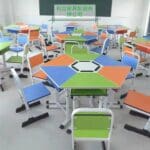 SIX-UNIT MONO DESKS SET